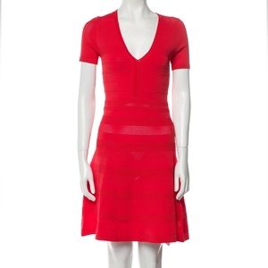 Sandro V-neck mini dress